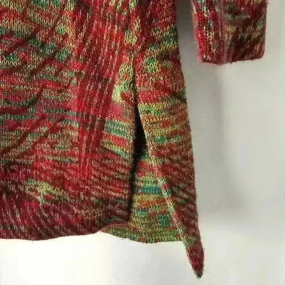 ✨Like New✨ Soft Surroundings Abstract Split Hem Turtleneck, Multicolor, Size XS - Picture 3 of 10